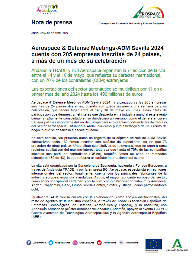 Press release ADM Sevilla april